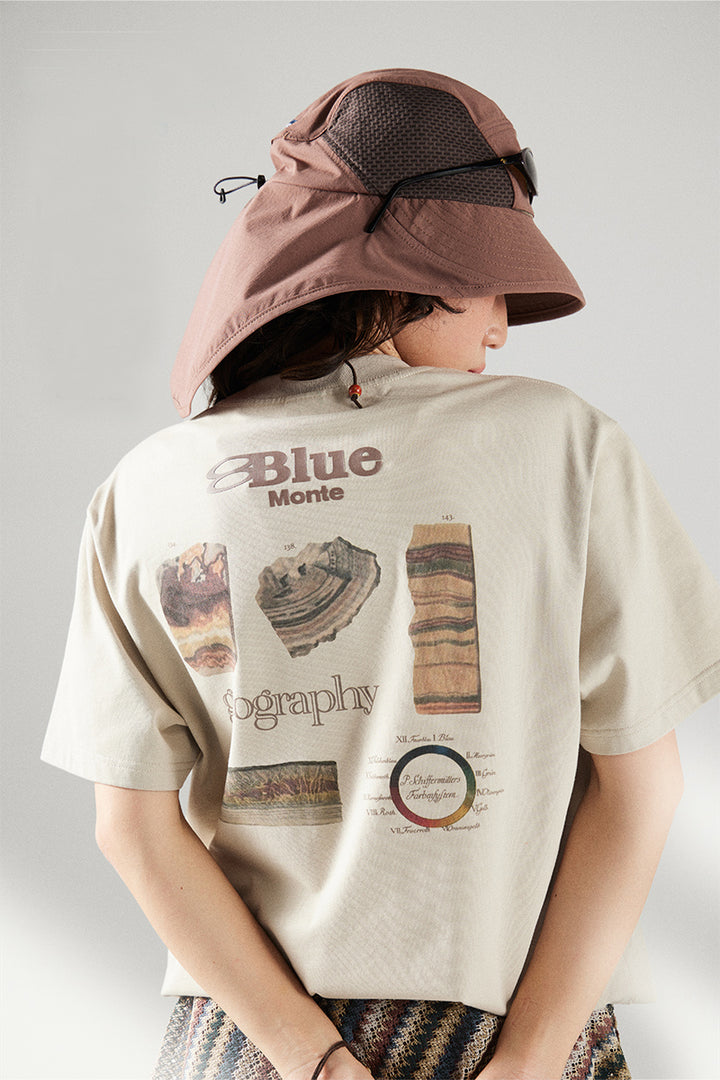 COOLMAX  地層プリントTシャツ 25BLDT022