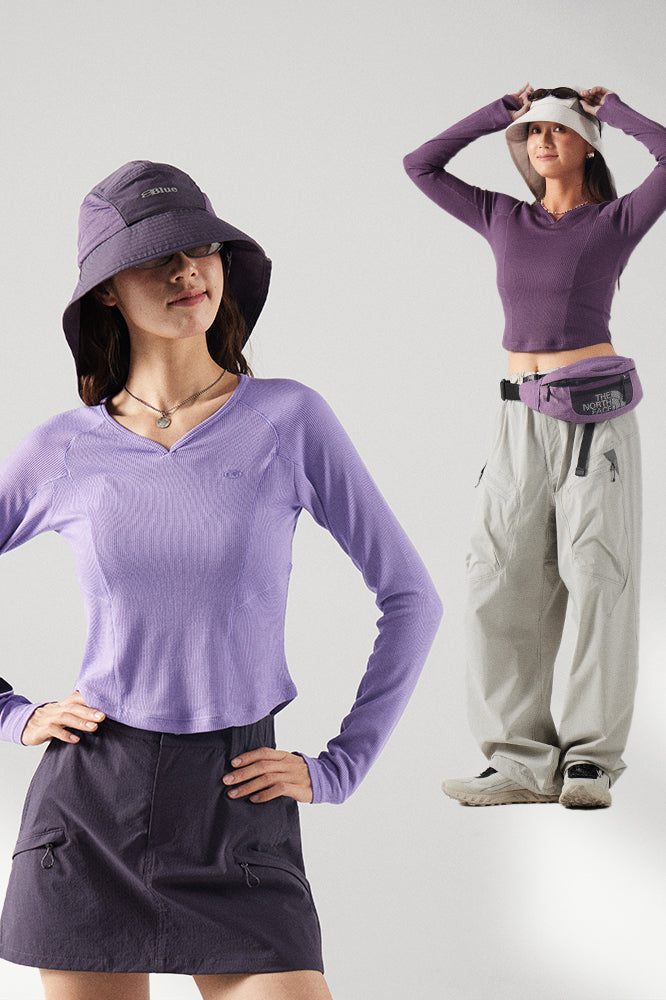 ワッフル ロングスリーブシャツ 25blct005