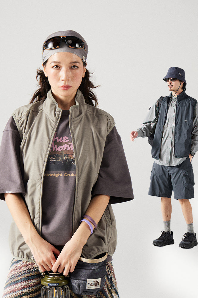 スタンドカラーベスト25BLMJ001