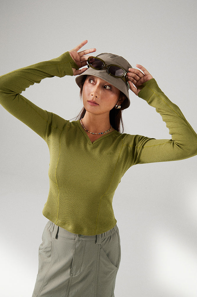 ワッフル ロングスリーブシャツ 25blct005