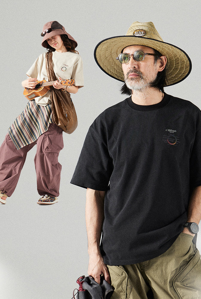 COOLMAX  地層プリントTシャツ 25BLDT022