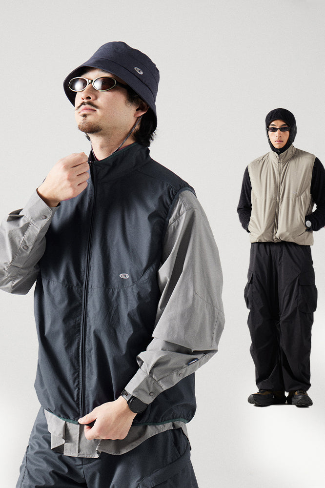 スタンドカラーベスト25BLMJ001