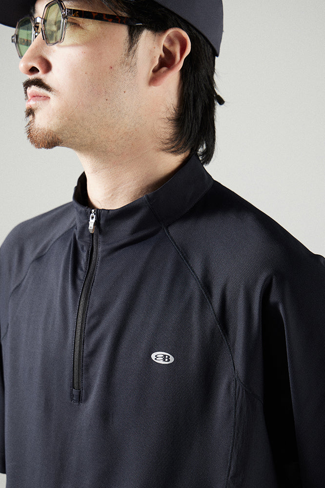 ハーフジップ  スタンドカラー Tシャツ 25BLDT009