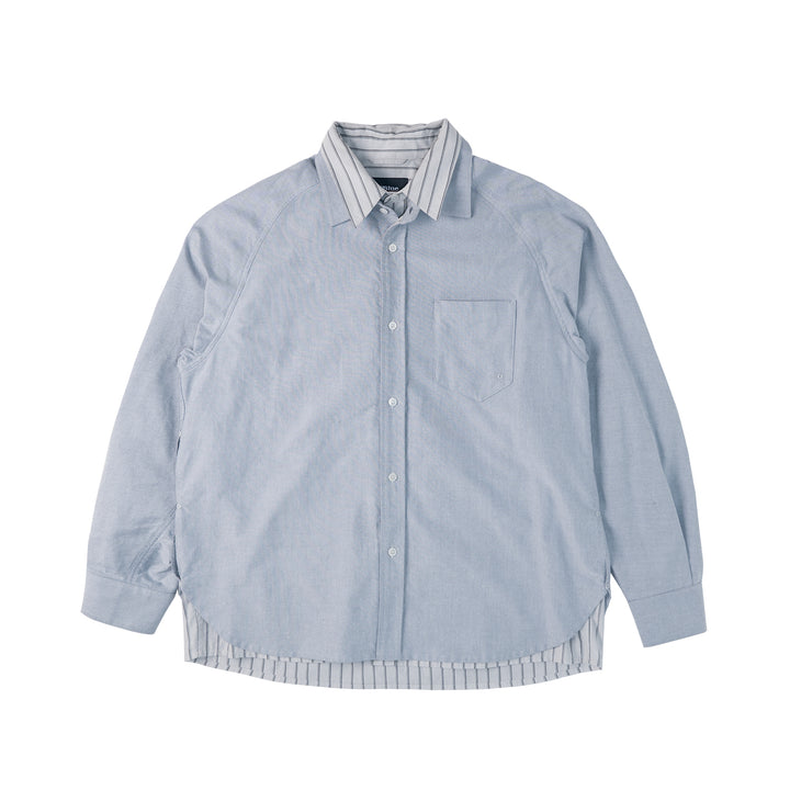 ストライプ フェイクツーシャツ25BLCU003