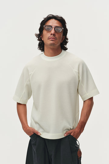 ワッフルウール半袖TシャツNLBLDTX045
