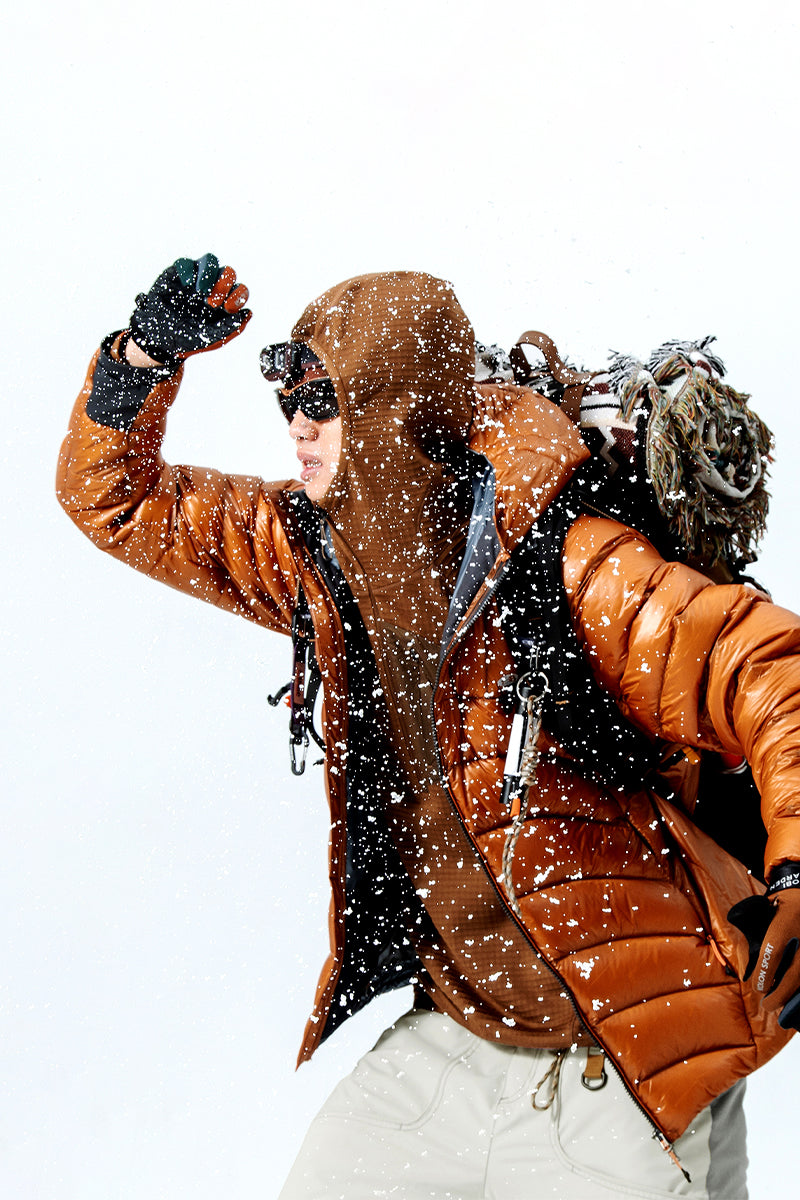 撥水軽量フード付きダウンジャケット25BLYR004