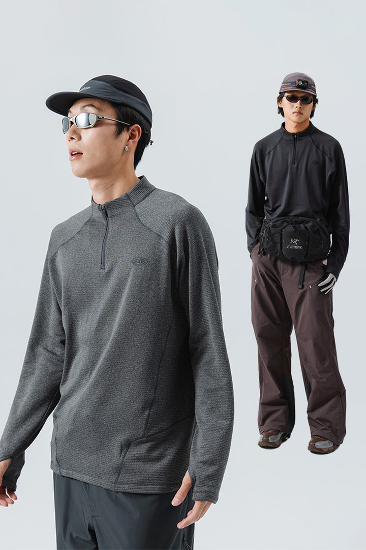 メリノウールハイネック長袖Tシャツ24BLCT012