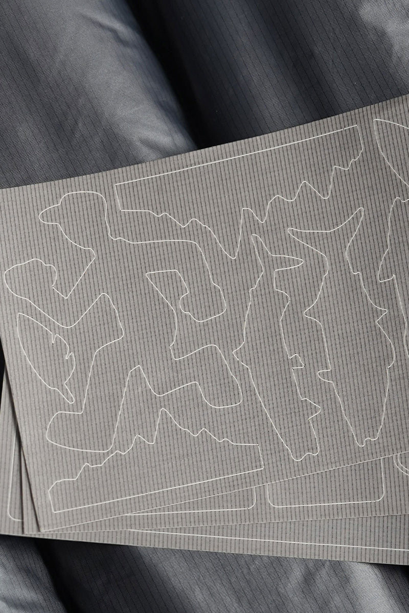 ダウンジャケット用高温プレス補修パッチ25BLQQ017