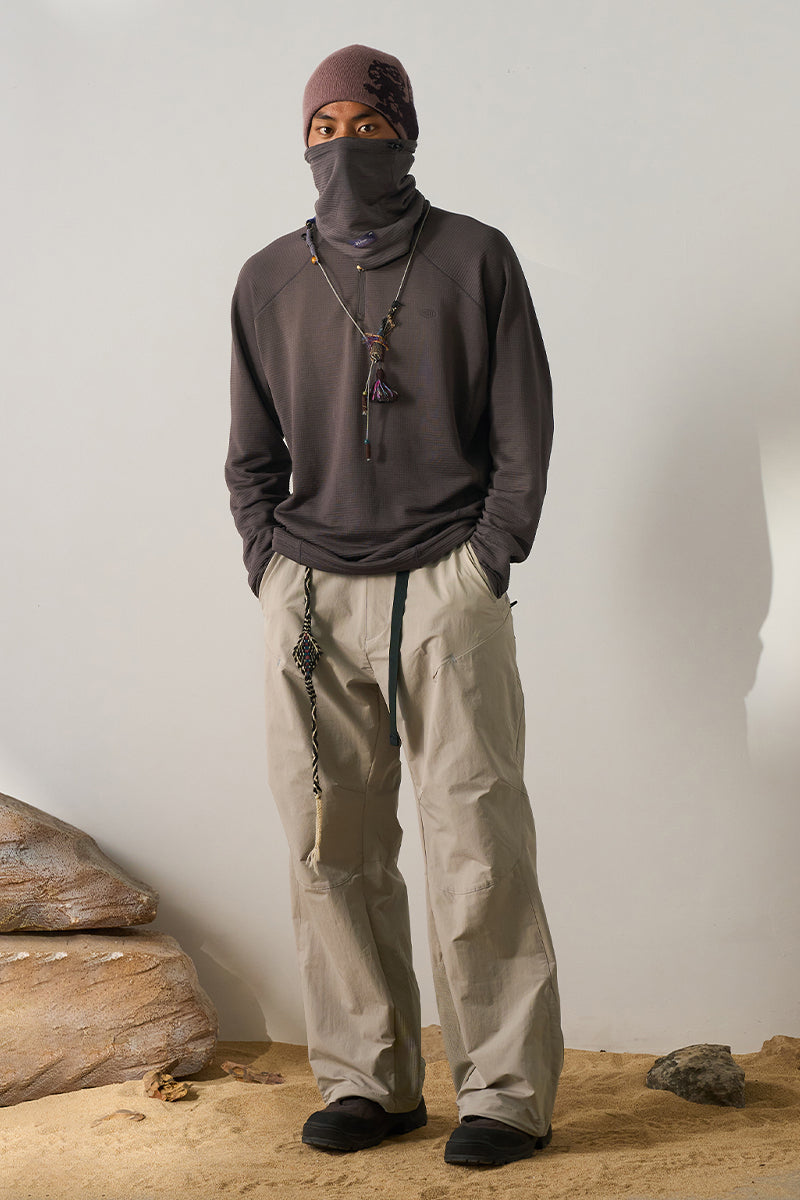 ウールスタンドカラーフリースインナー25BLCT022