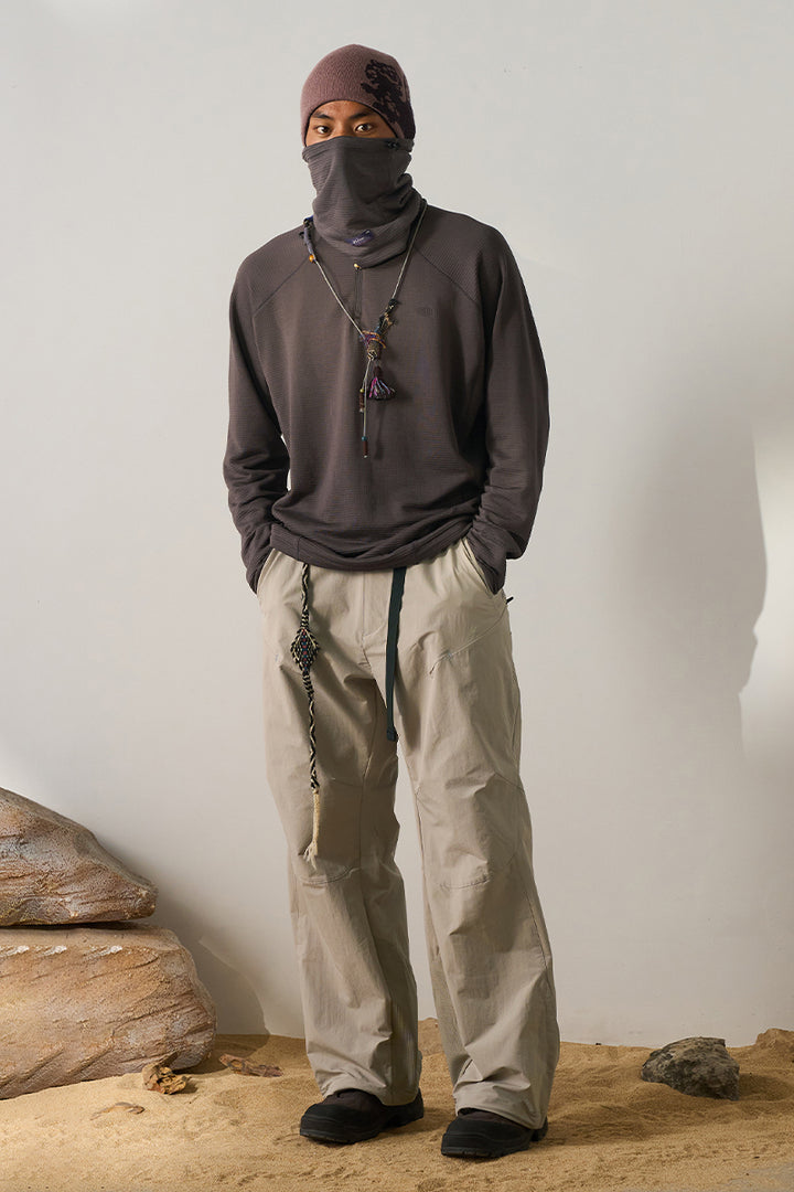 ウールスタンドカラーフリースインナー25BLCT022