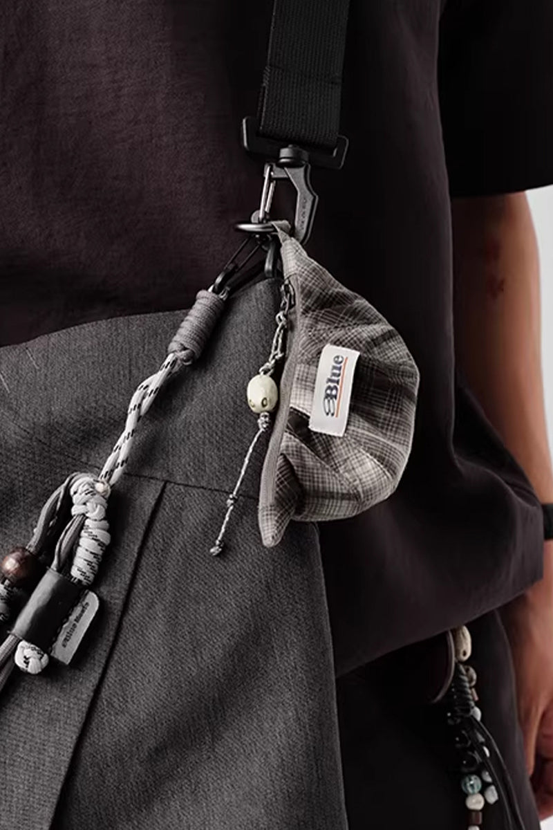 エコ素材チェック柄ミニポーチチャームNLBLAPS004