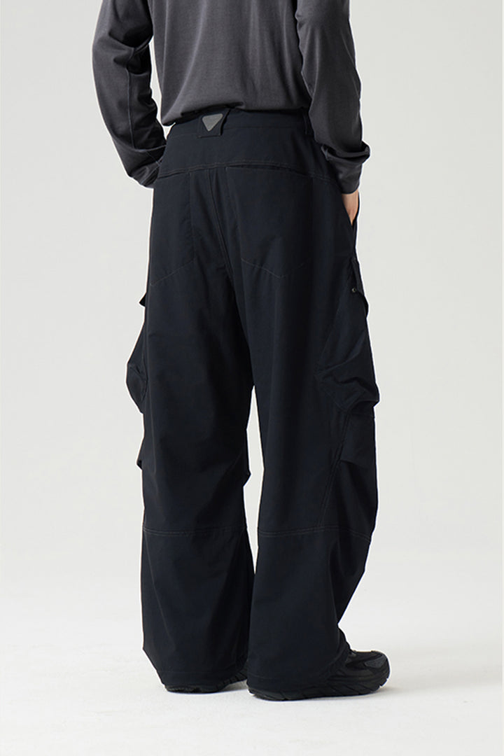 内裏フリースワークパンツメンズ25BLCK031