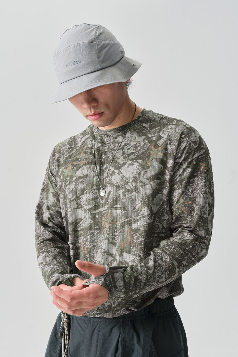 COOLMAX速乾フルプリント長袖TシャツNLBLCTX011