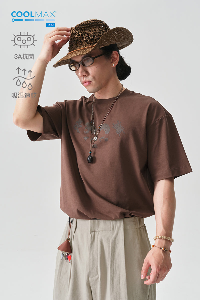 COOLMAXPROプリント柄半袖TシャツNLBLDTX035