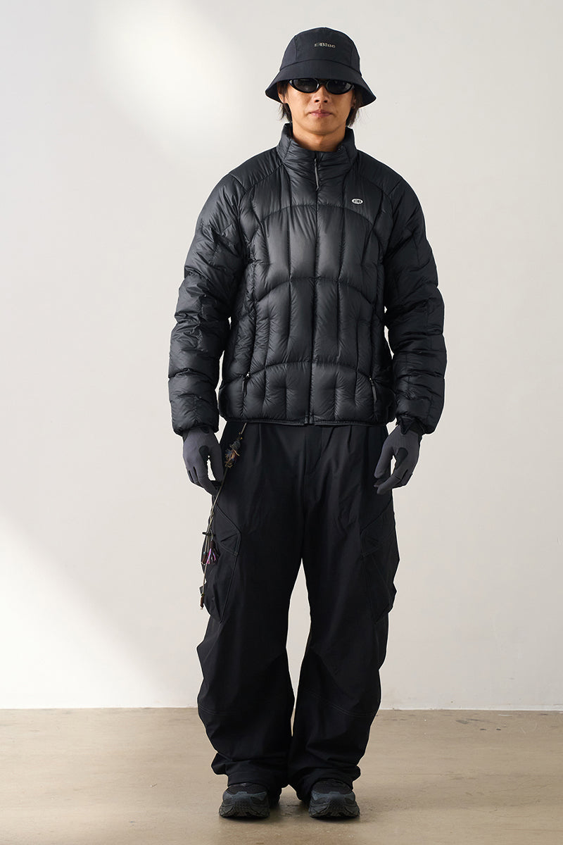 内裏フリースワークパンツメンズ25BLCK031