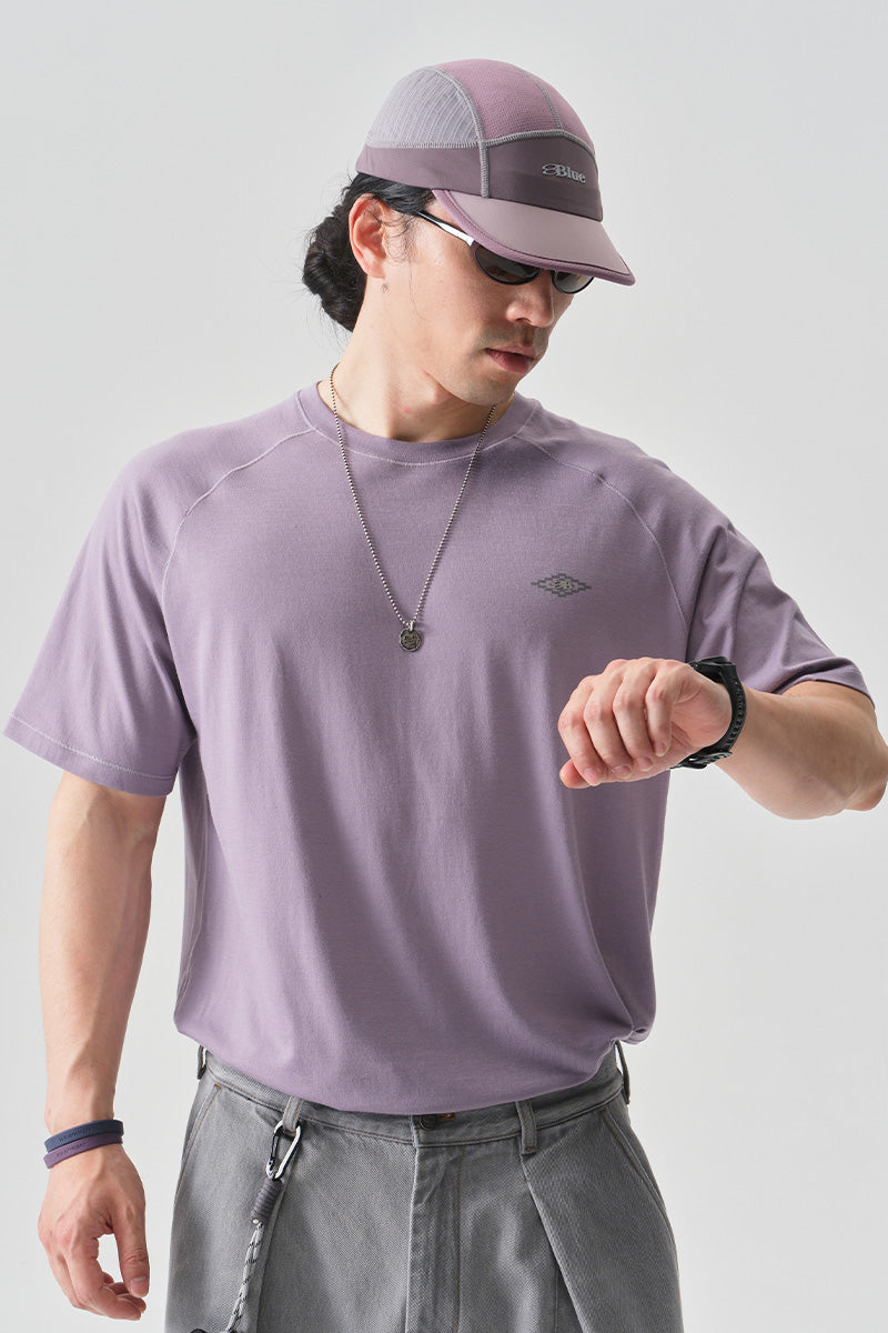 COOLMAXテナガザル柄抗菌ウールTシャツNLBLDTX038
