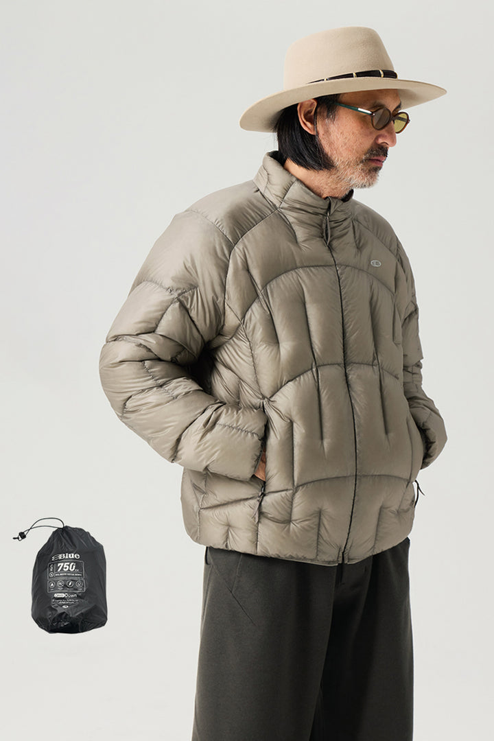 不規則なキルティングダウンジャケット25BLYR011