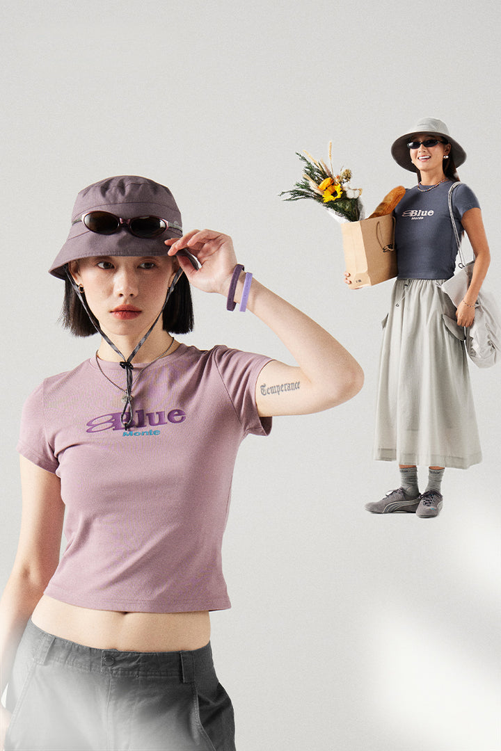 COOLMAX スリムフィット ロゴTシャツ ウィメンズ
