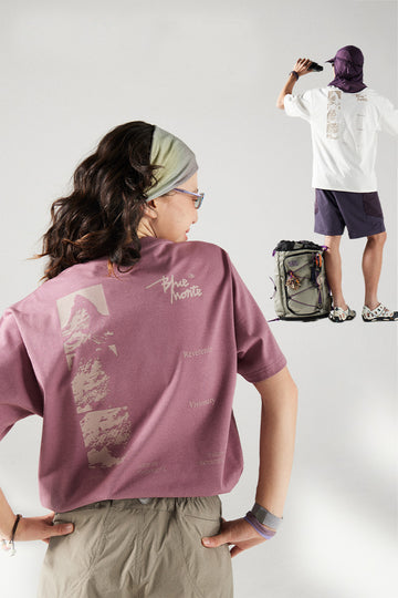 COOLMAX  マウンテンプリントTシャツ 25BLDT023