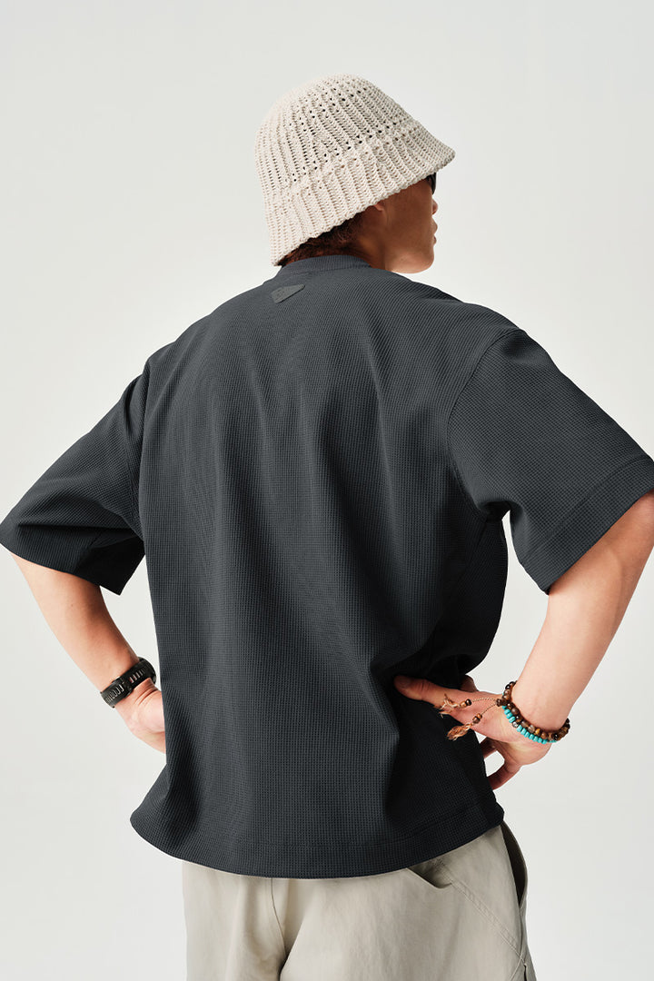 SOLOTEXポロヘンリーネック半袖TシャツNLBLDTX050