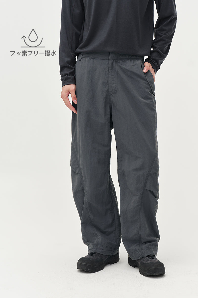 異形ポケット付きストレートパンツNLBLACK016