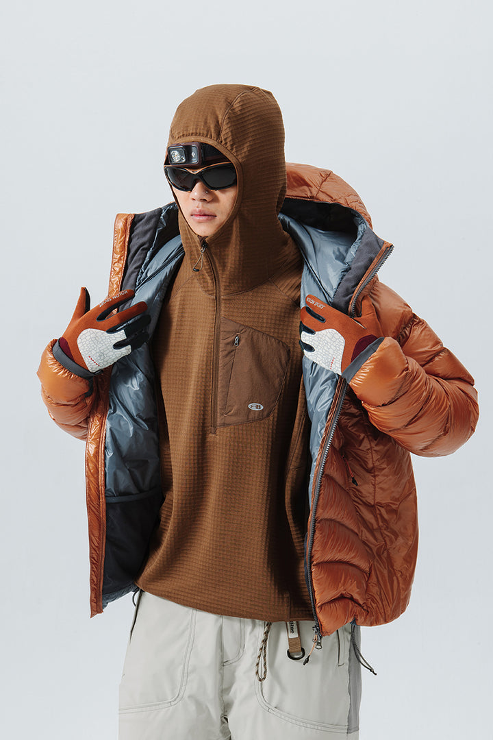 撥水軽量フード付きダウンジャケット25BLYR004