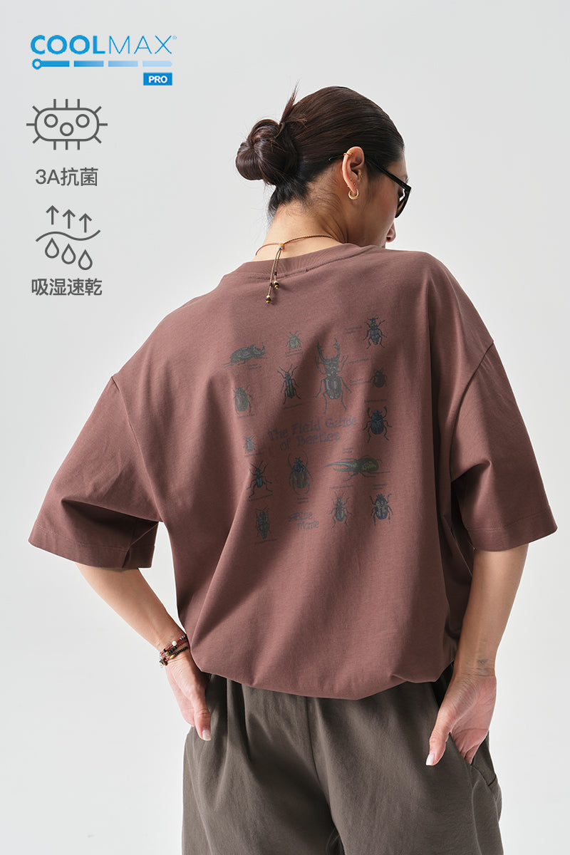 COOLMAXPRO昆虫柄半袖TシャツNLBLDTX036
