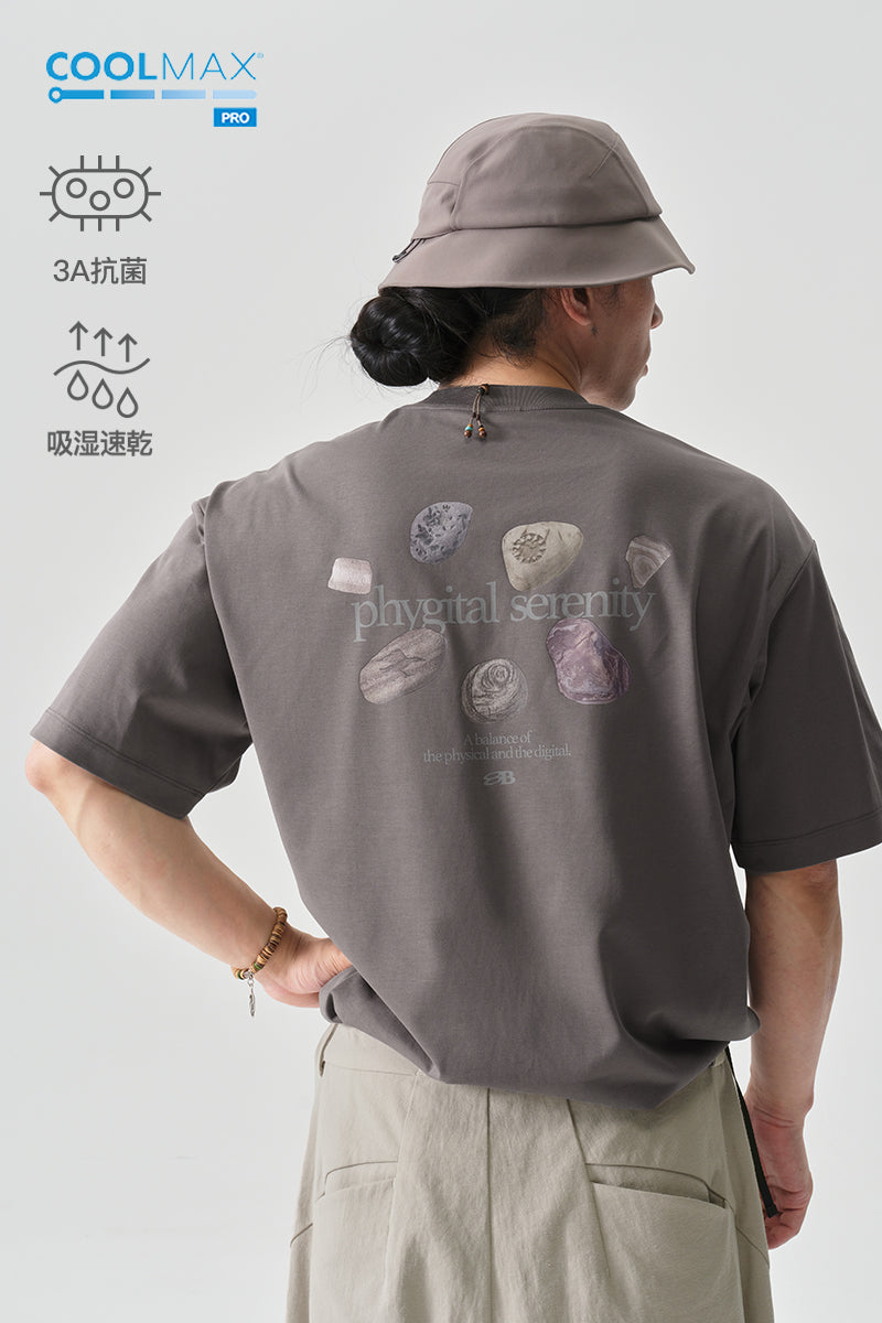 COOLMAXPROストーン柄半袖TシャツNLBLDTX040