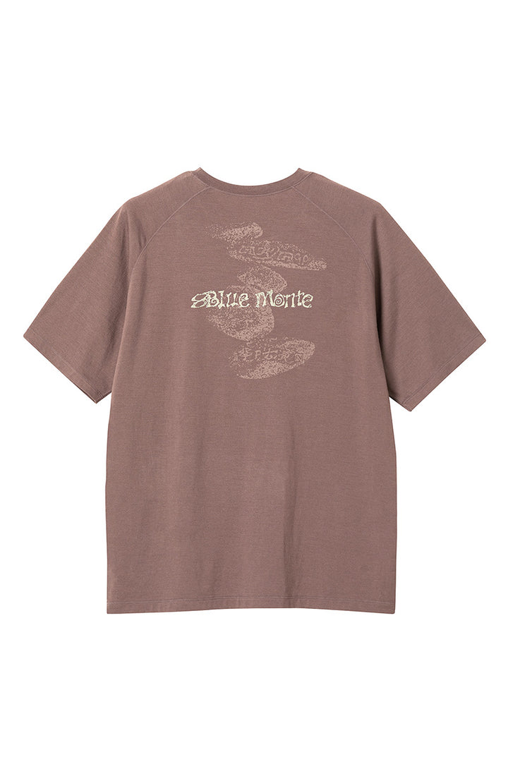 COOLMAXストーン柄メリノウール半袖TシャツNLBLDTX028