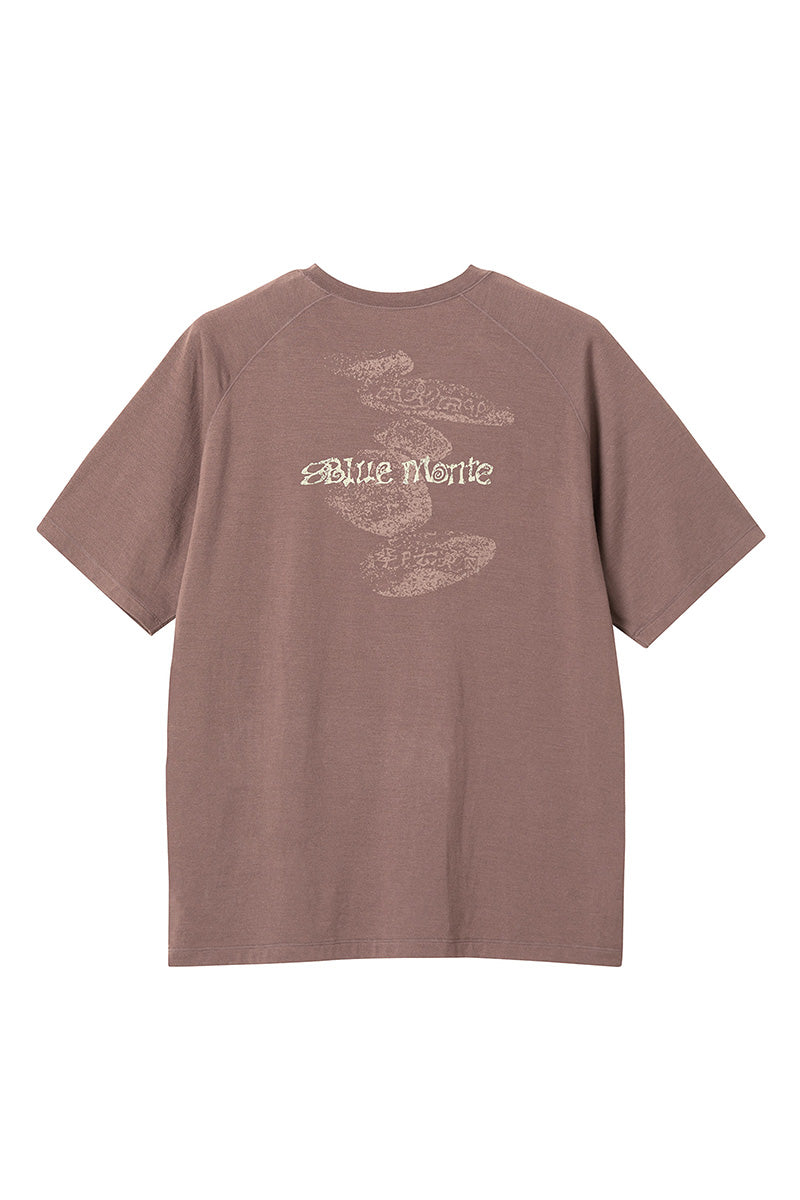 COOLMAXストーン柄メリノウール半袖TシャツNLBLDTX028