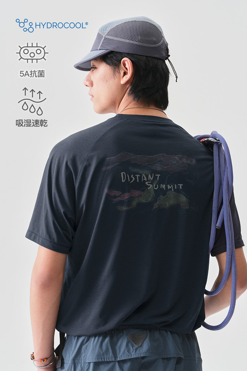 HYDROCOOL風景柄半袖TシャツNLBLDTX025