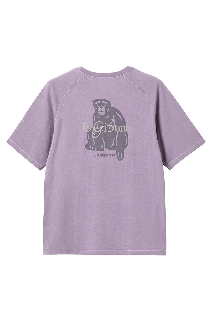 COOLMAXテナガザル柄抗菌ウールTシャツNLBLDTX038