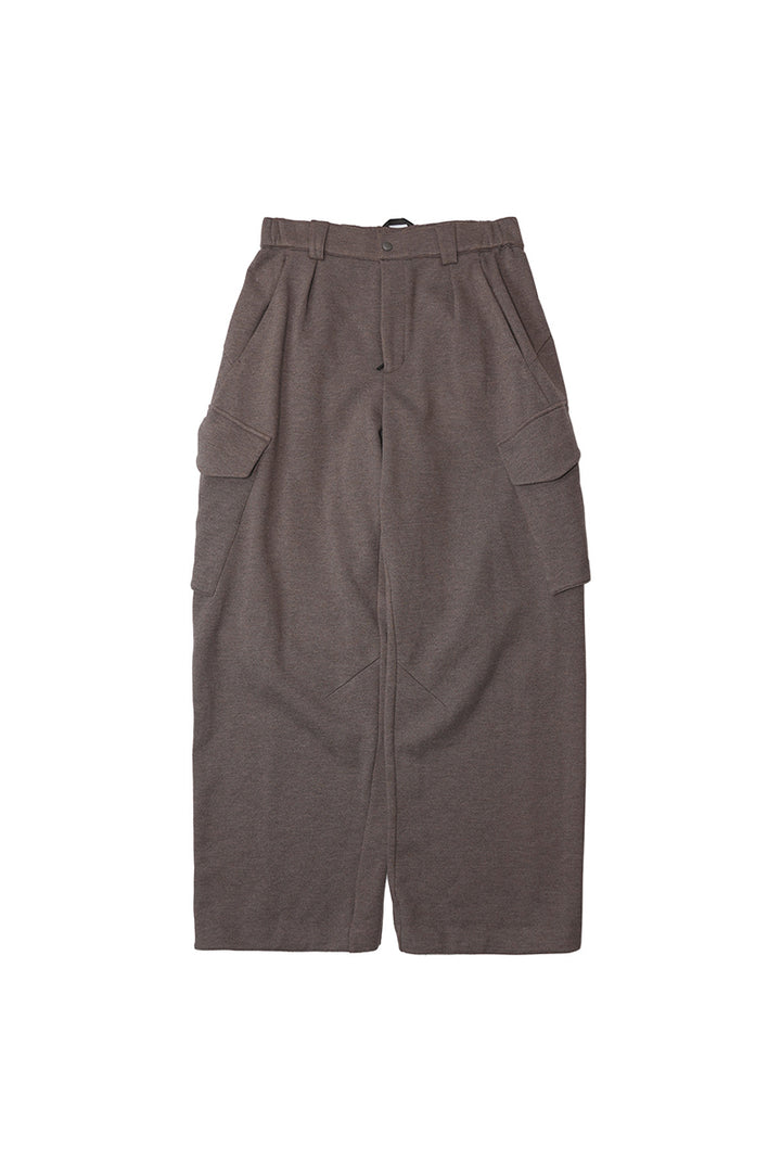 マルチポケット裏起毛ウールワークパンツ25BLCK033