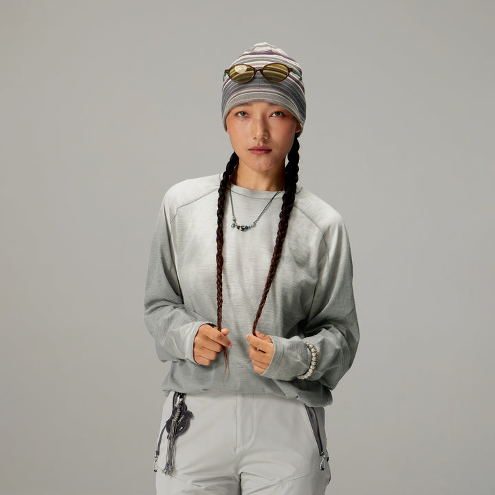 温度調節機能付きウールクルーネックロンT25BLCT014