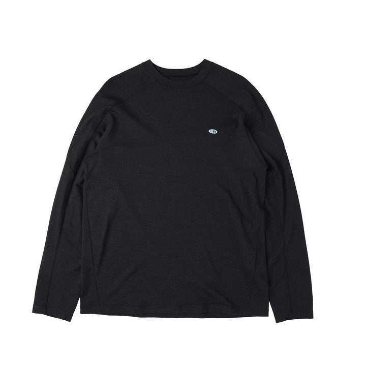 メリノウール クルーネック秋先取りTシャツ25BLCT012