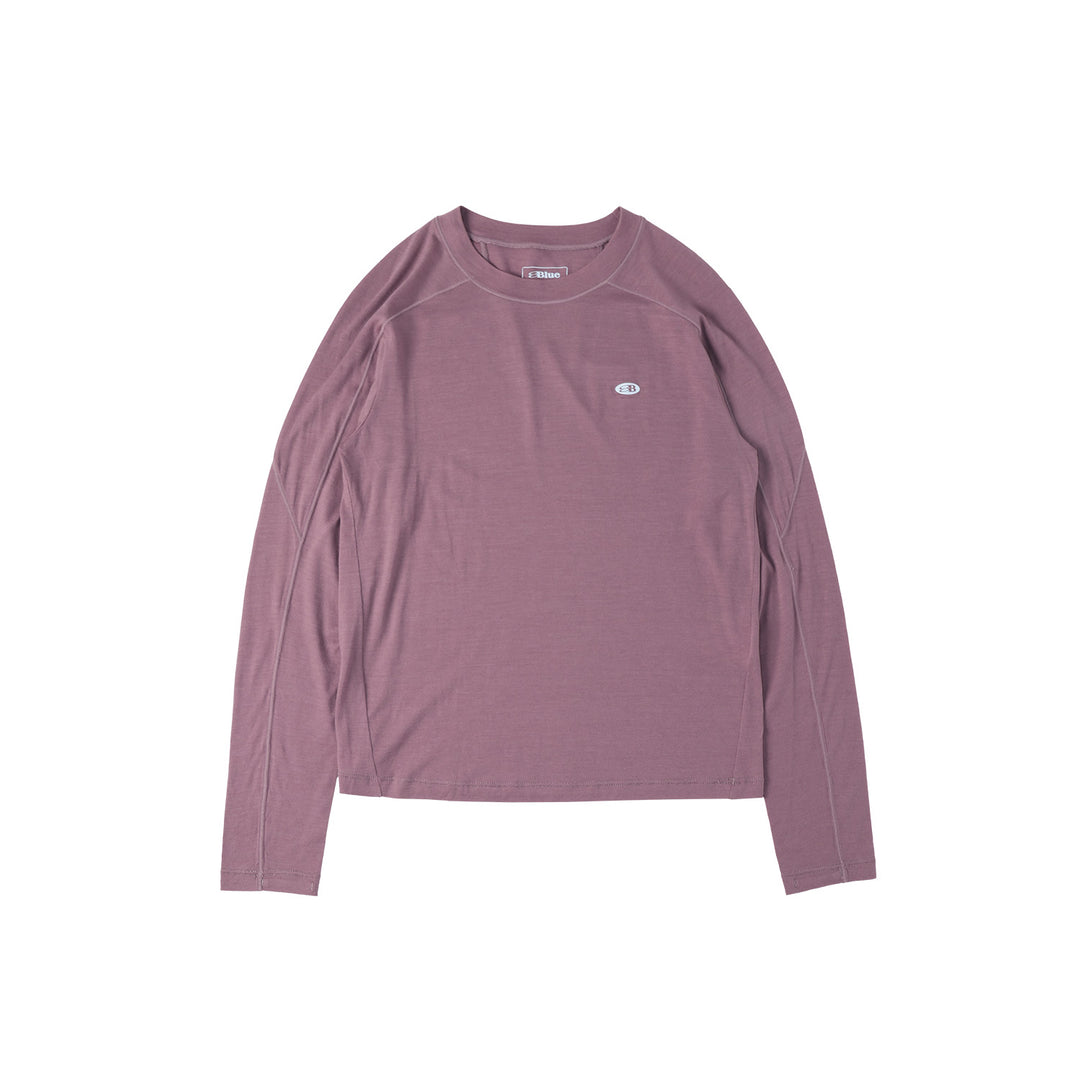 ウール クルーネックスリムTシャツ25BLCT016