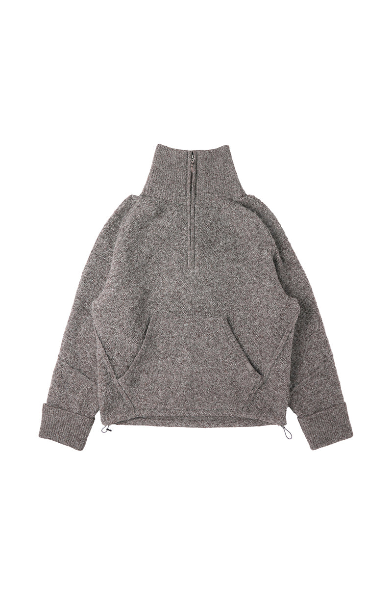 ポケット付きハイネックニットセーター25BLMS006