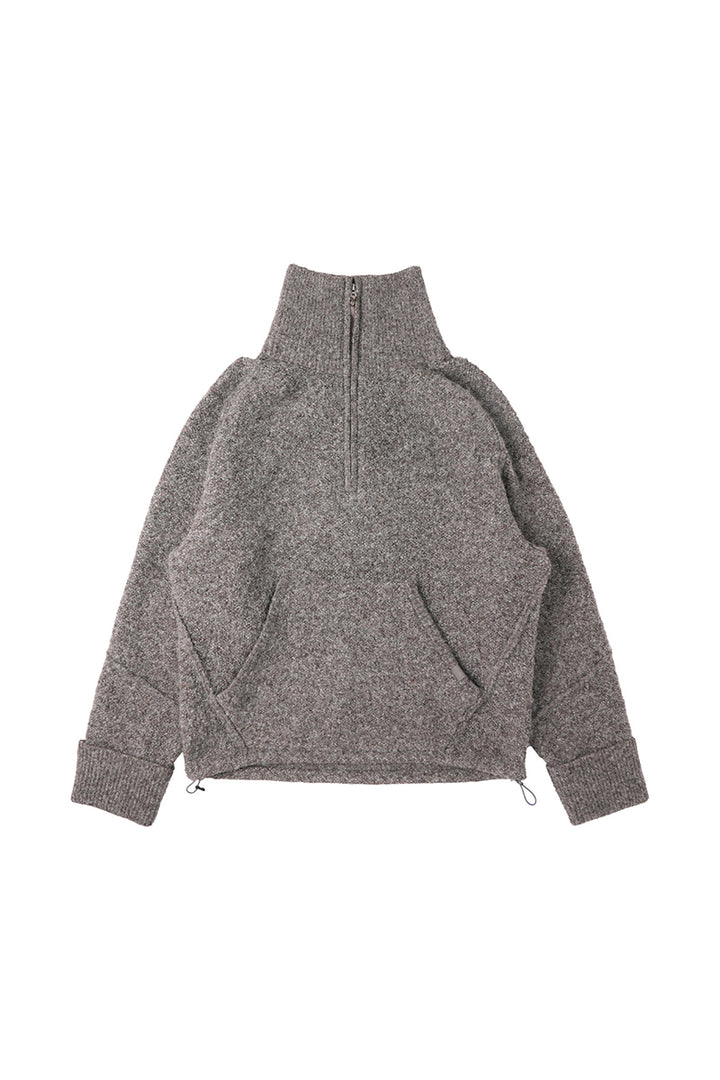 ポケット付きハイネックニットセーター25BLMS006