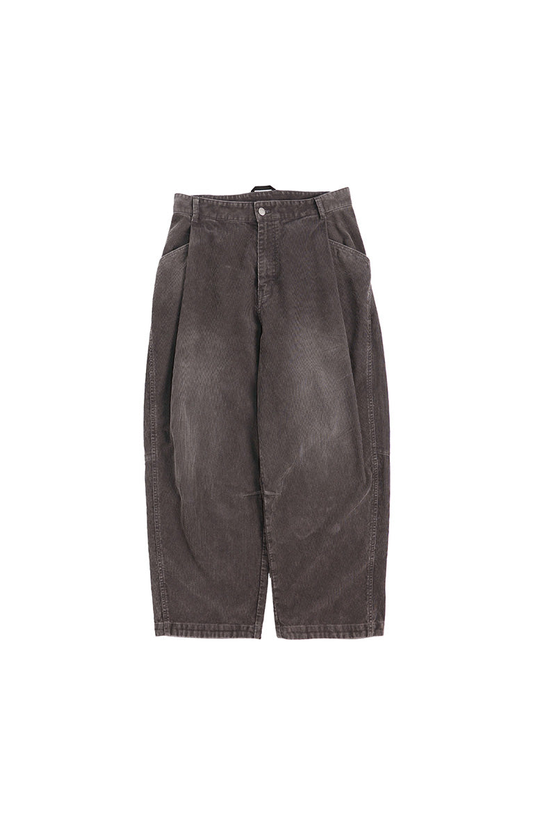 ウォッシュ加工コーデュロイパンツ25BLCK030