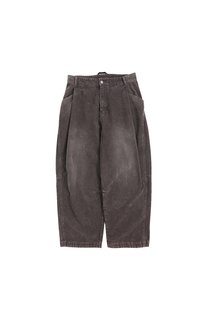 ウォッシュ加工コーデュロイパンツ25BLCK030