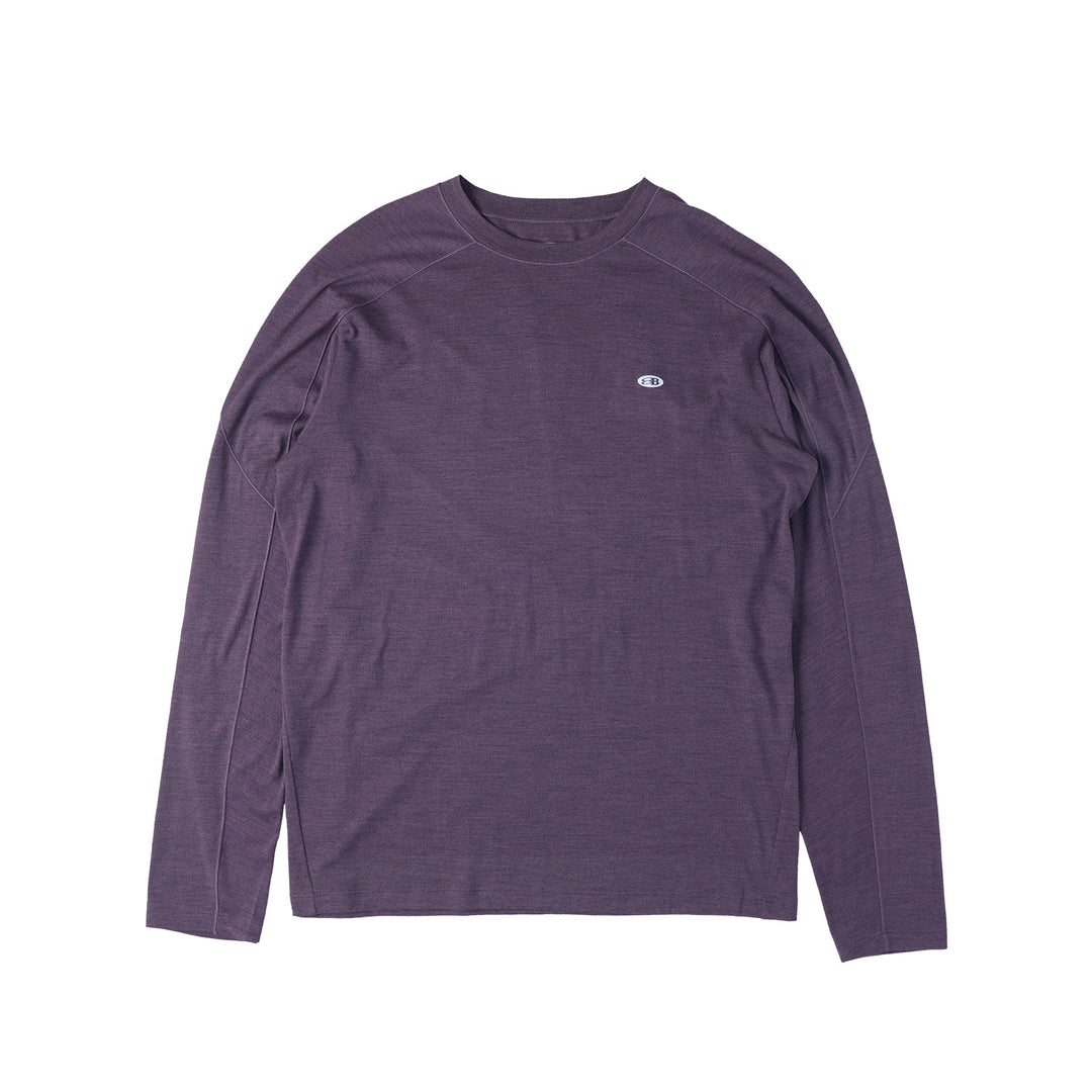 メリノウール クルーネック秋先取りTシャツ25BLCT012