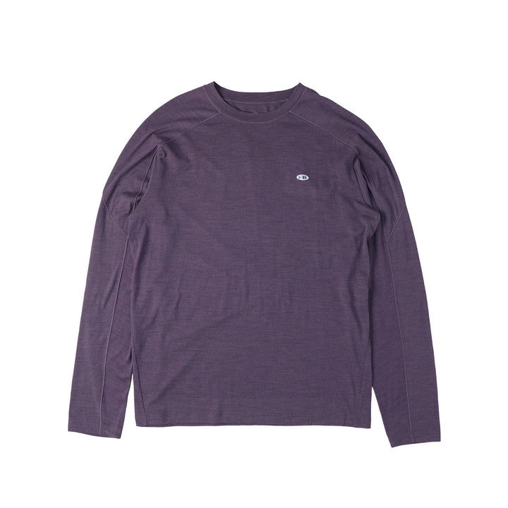 メリノウール クルーネック秋先取りTシャツ25BLCT012