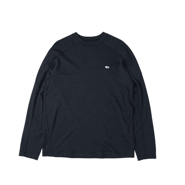 メリノウール クルーネック秋先取りTシャツ25BLCT012