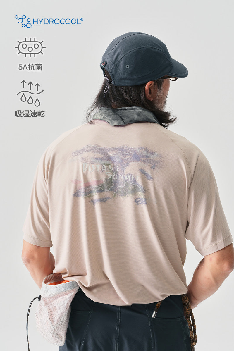 HYDROCOOL風景柄半袖TシャツNLBLDTX025
