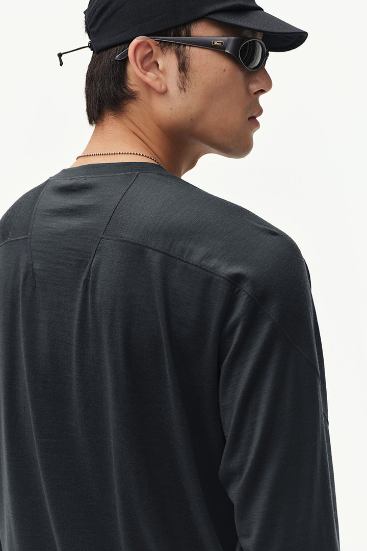ウール長袖Tシャツ NLBLCTX019