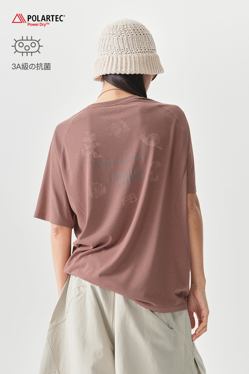 POLARTECアニマルプリント速乾半袖TシャツNLBLDTX030