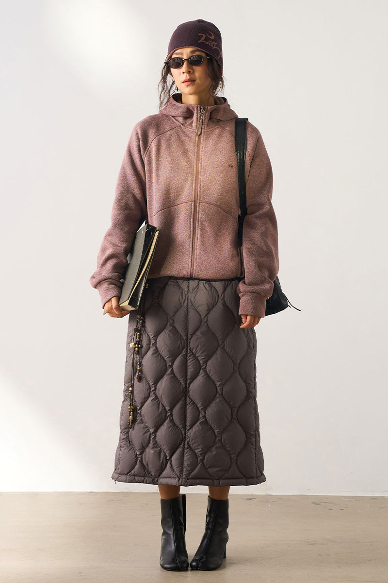 ドローストリング付きキルティングダウンスカート25BLQZ010