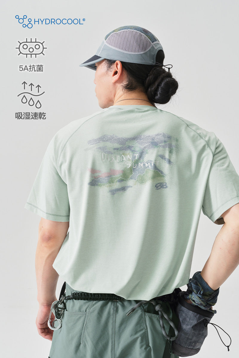 HYDROCOOL風景柄半袖TシャツNLBLDTX025