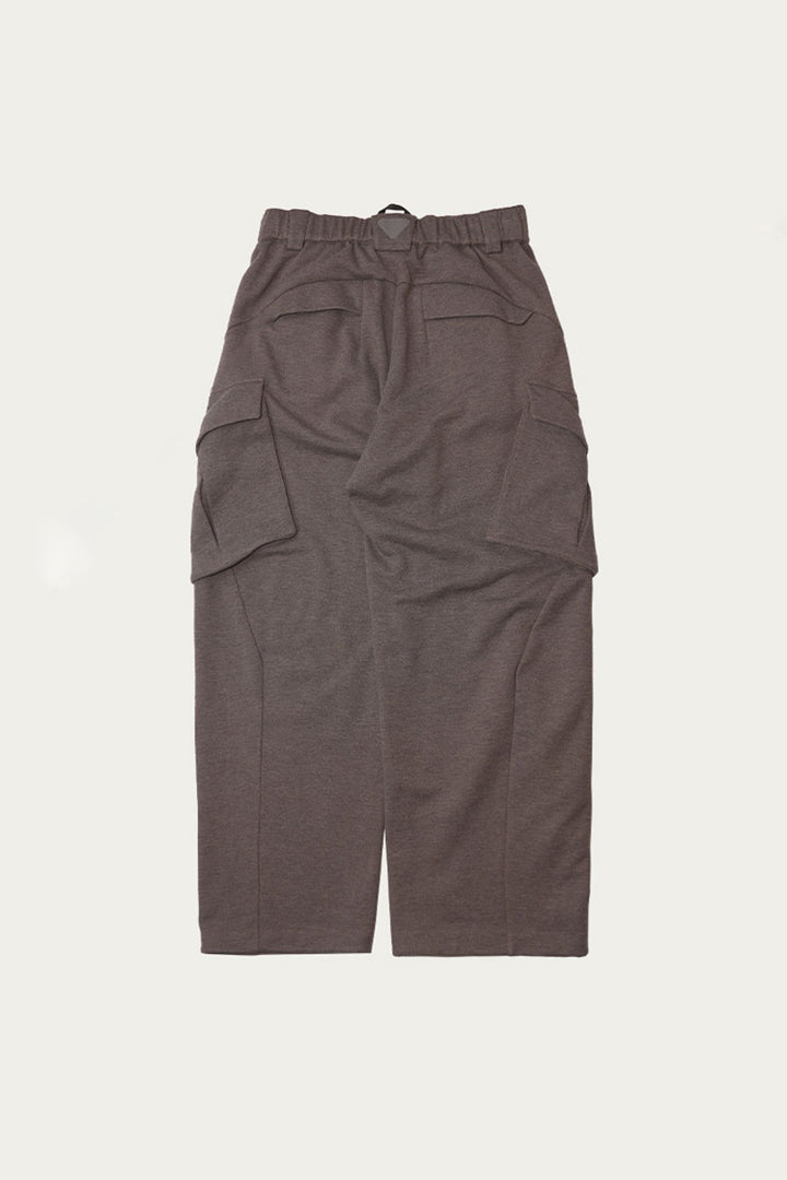 マルチポケット裏起毛ウールワークパンツ25BLCK033