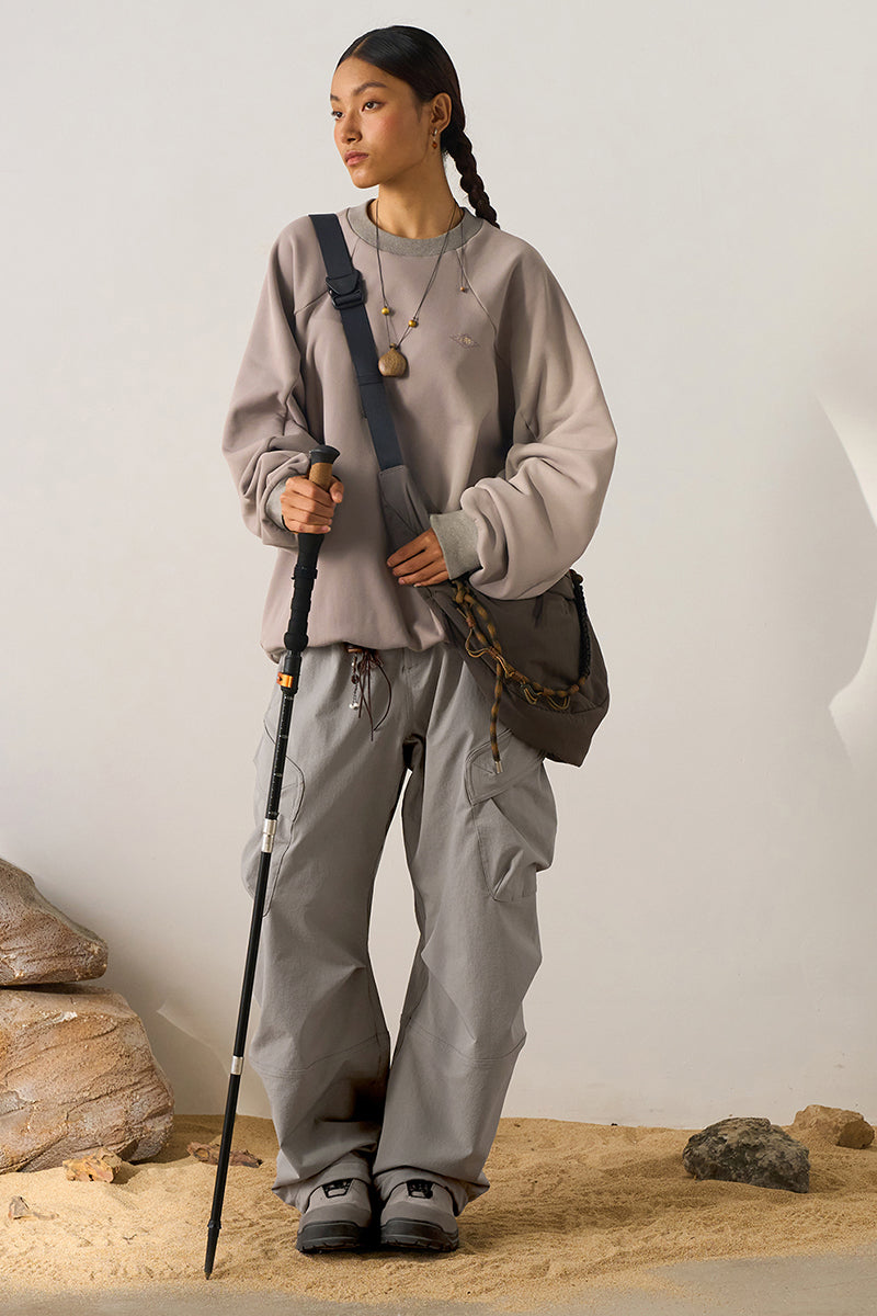 内裏フリースワークパンツウイメンズ25BLCK032